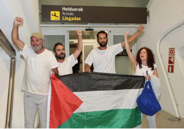 Liberados los voluntarios de las flotillas a Gaza que fueron encarcelados por Israel
