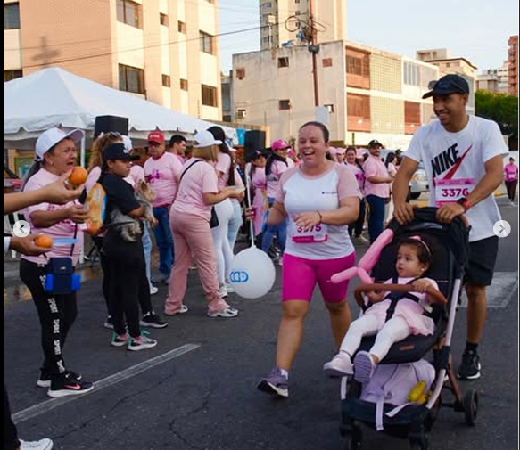 caminata rosa maracaibo sin cáncer