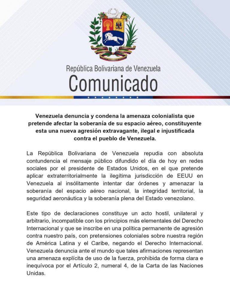 comunicado oficial
