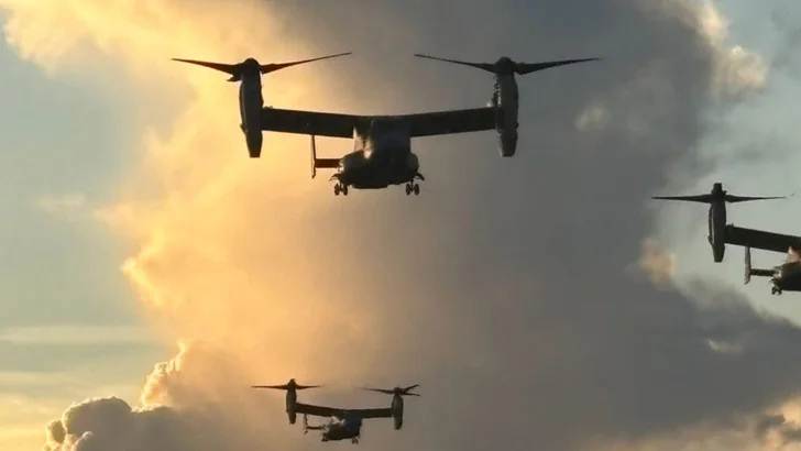 tránsito de aeronaves militares estadounidenses
