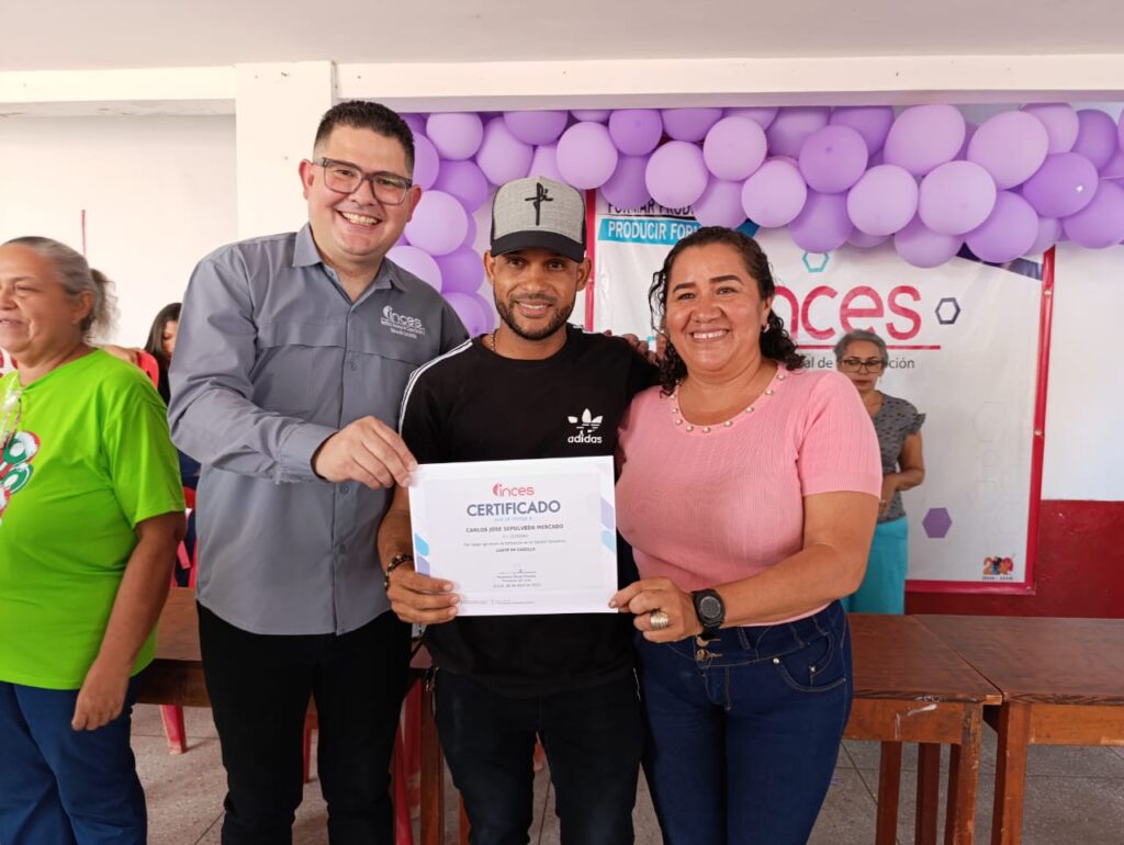 Inces Zulia certificados 2025