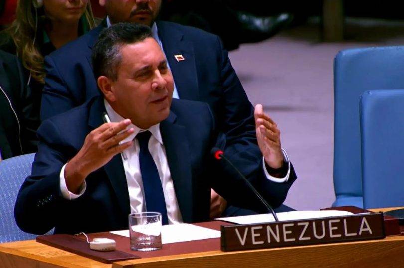 Samuel Moncada denuncia en la ONU