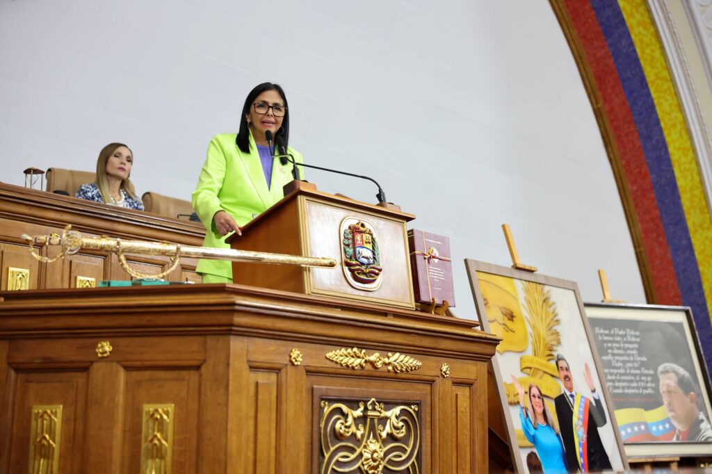 Delcy Rodríguez presenta informe de gestión 2025 ante la Asamblea Nacional