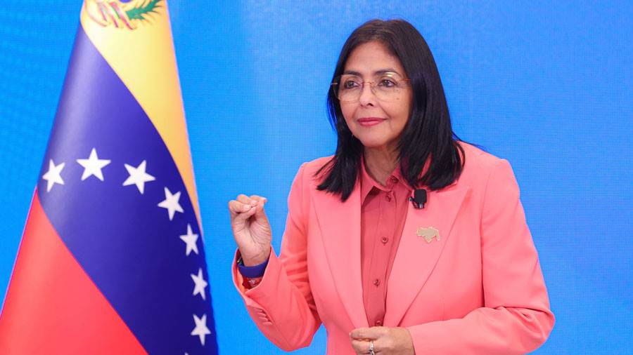 presidenta encargada Delcy Rodríguez
