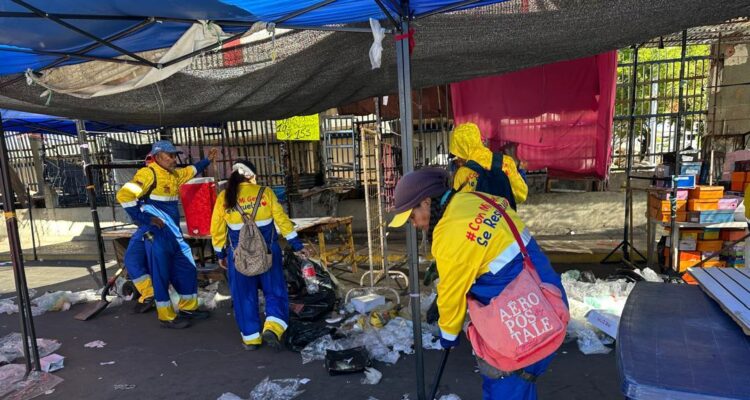 Jornada de limpieza en Maracaibo tras festividades de Año Nuevo
