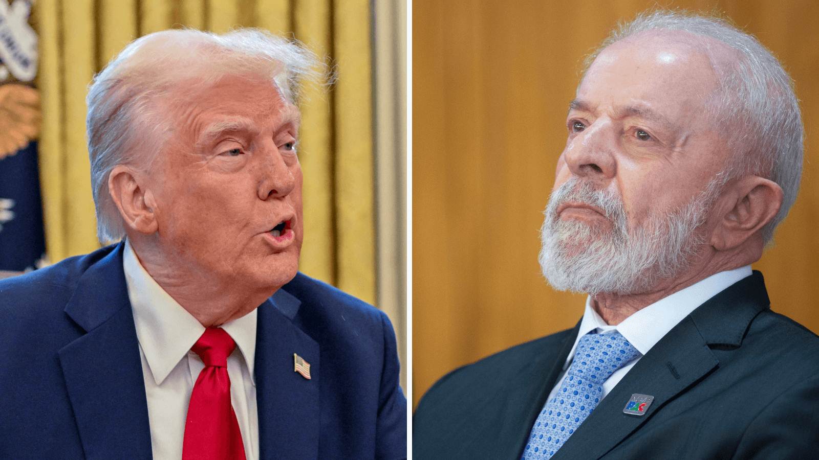 Lula da Silva y Donald Trump analizando la situación política en Venezuela