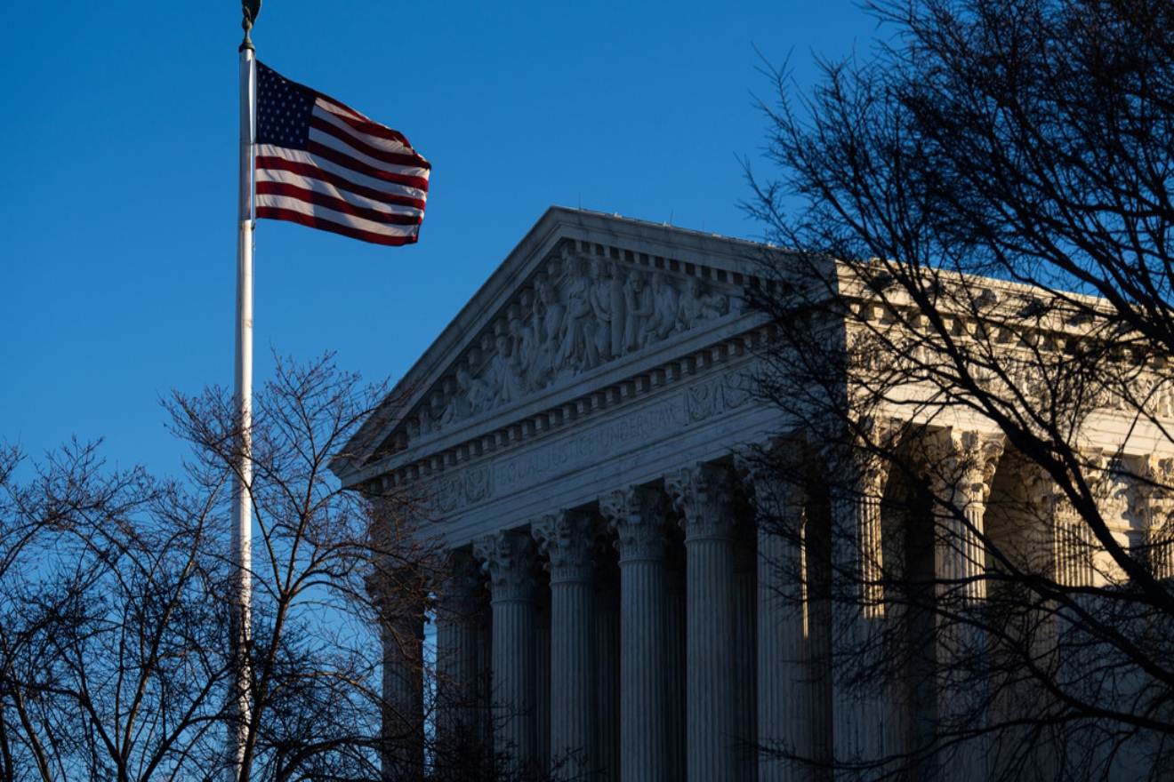 Edificio de la Corte Suprema de Estados Unidos tras el fallo contra los aranceles de Trump