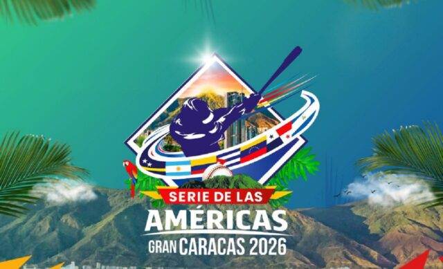 Jugadores de los Navegantes del Magallanes preparándose para el inicio de la Serie de las Américas en Venezuela