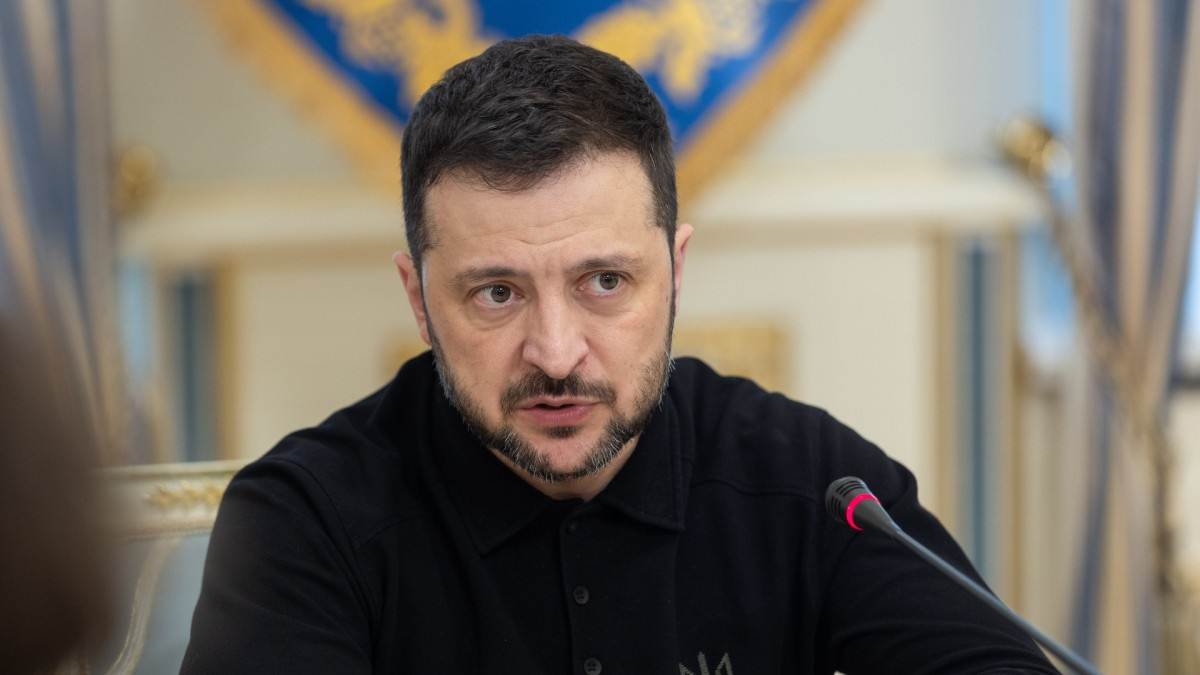 Presidente Volodímir Zelenski ofreciendo declaraciones sobre las negociaciones de paz en Ginebra 2026