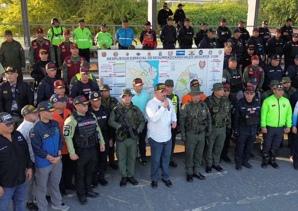 9.800 funcionarios activos en operativo carnavales seguros 2026