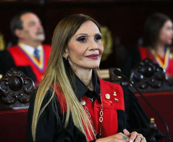 Sesión de apertura judicial 2026 en el Tribunal Supremo de Justicia de Venezuela con la magistrada Caryslia Rodríguez
