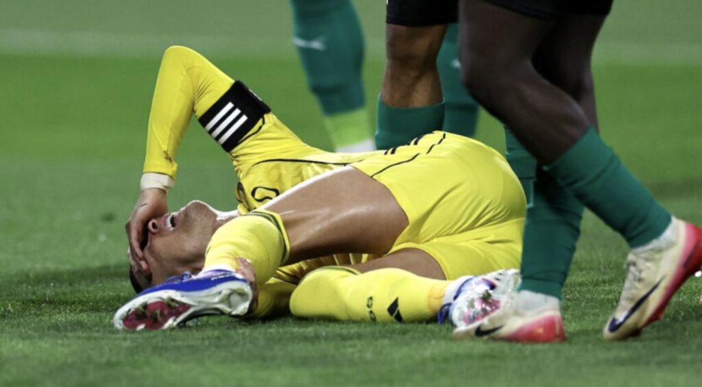 Al-Nassr confirma lesión de Cristiano Ronaldo en el tendón de la corva
