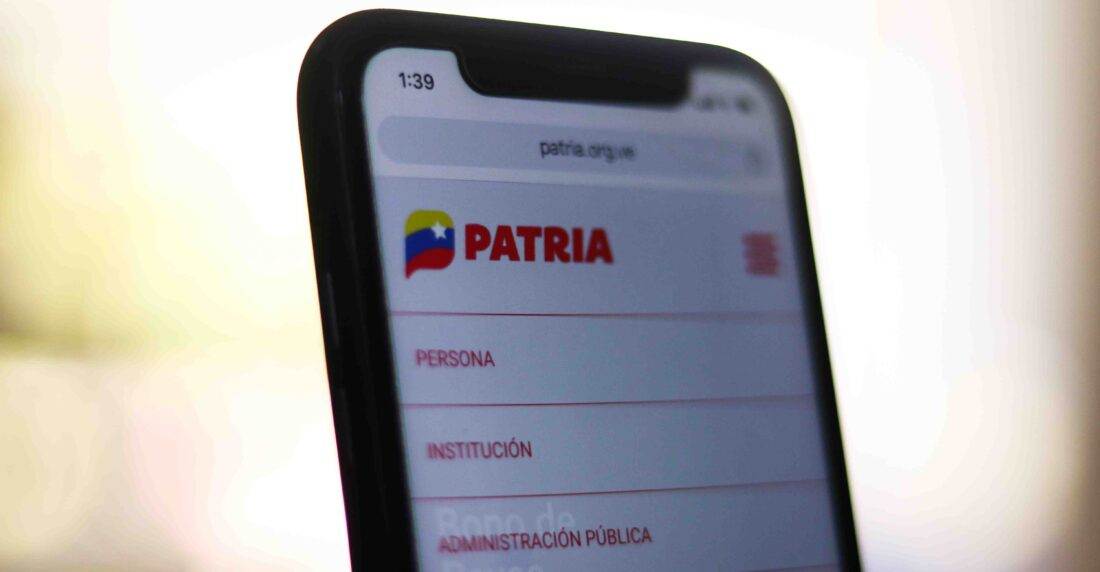 Captura de pantalla del Sistema Patria anunciando el pago del Bono Cultores Populares