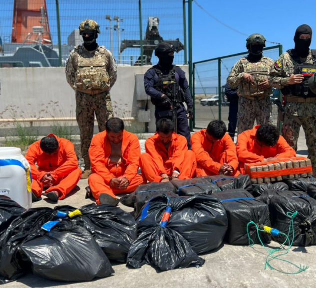 Capturados narcotraficantes en el Mar Pacífico
