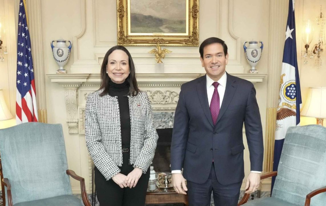 Marco Rubio recibirá a María Corina Machado en el Departamento de Estado este martes
