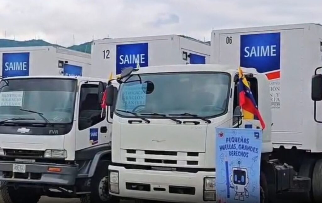 Saime activa cuarta fase de cedulación con tráileres en 11 estados
