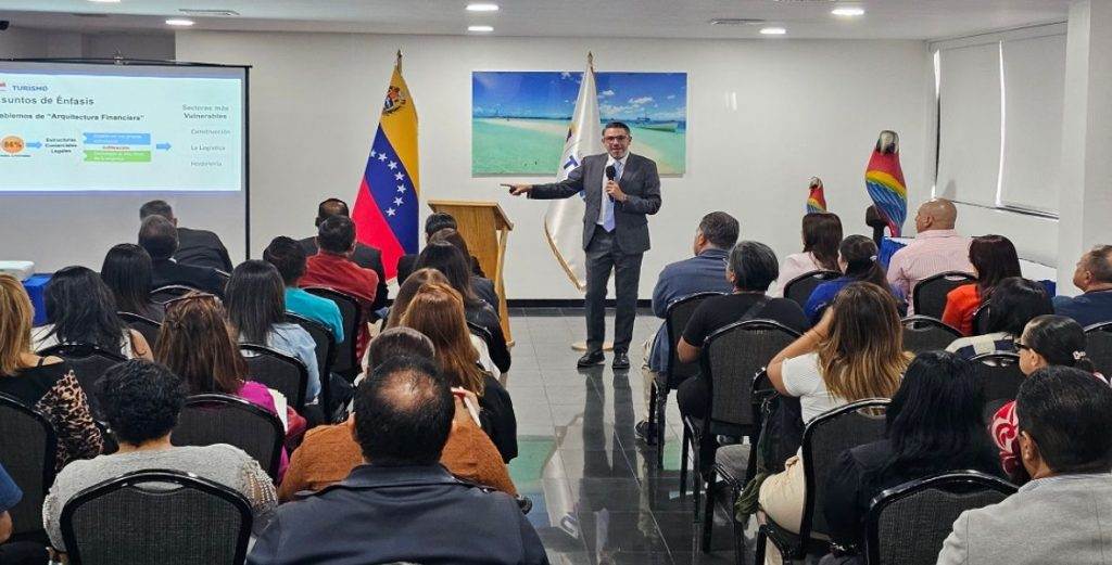 Conferencia de Mintur y ONCDOFT sobre riesgos financieros en el sector turismo venezolano