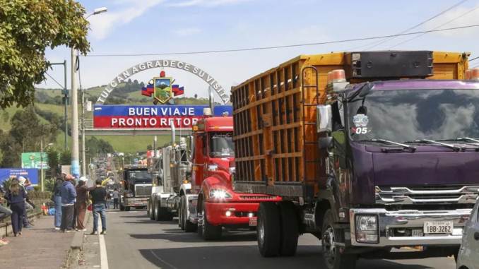 Frontera entre Ecuador y Colombia con controles aduaneros reforzados