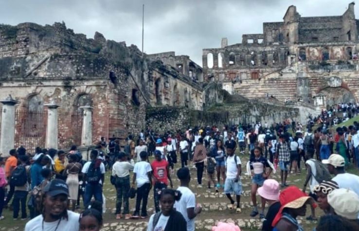 Vista panorámica de la Ciudadela Laferrière en Haití, monumento histórico donde ocurrió la estampida.