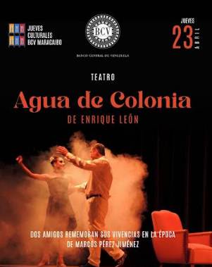 El BCV Subsede Maracaibo invita a la obra «Agua de Colonia» de Enrique León este 23 de abril