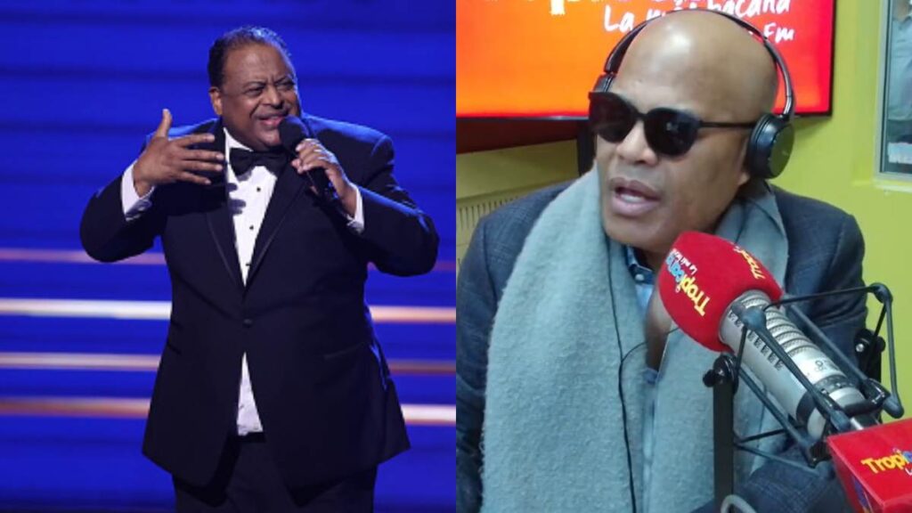 Wilfrido Vargas y Rubby Pérez en una presentación histórica de la orquesta de merengue