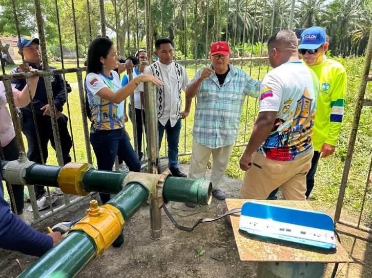 La Alcaldesa Misledys Ortigoza restableció el servicio de agua potable en Los Cañitos