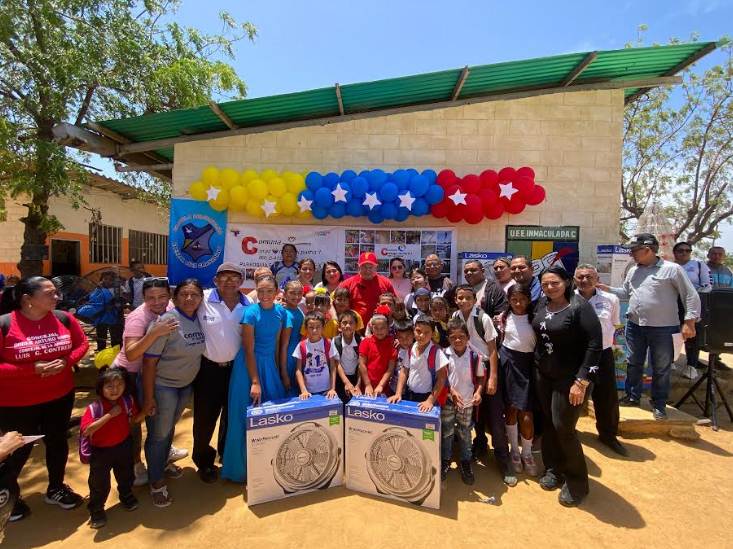 Tres escuelas de Mara reciben aires acondicionados y cocinas para beneficiar a 723 alumnos
