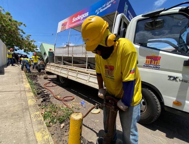 La Alcaldía de Maracaibo restituye el servicio de gas en Estrella del Valle, parroquia Francisco Eugenio Bustamante