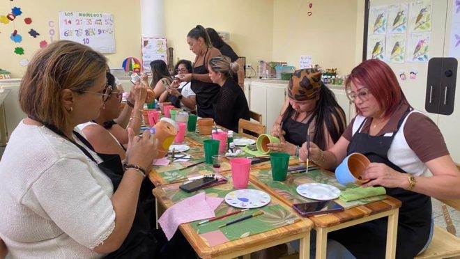 El Instituto Municipal de la Mujer de Cabimas ofreció una jornada de arte y bienestar para las madres trabajadoras del Gobierno Municipal de Cabimas.