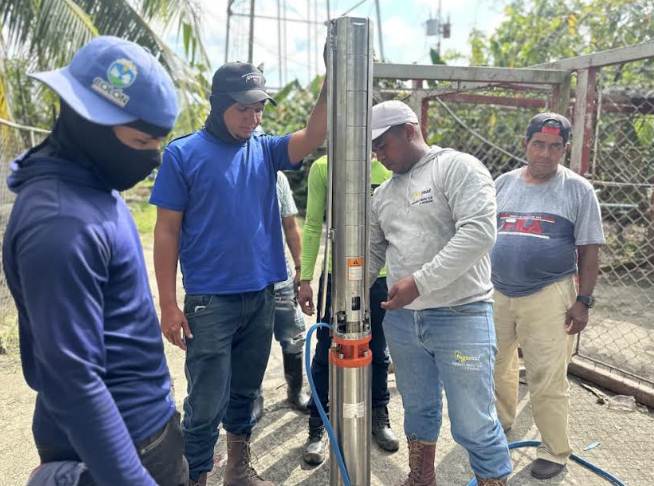 La Alcaldía de Colón impulsa la gestión del agua en el Zulia con la instalación de un equipo de 15 HP en el pozo de Caño Blanco