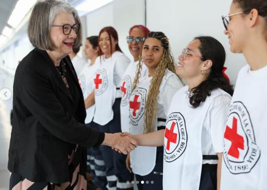 Kate Forbes, presidenta de la FICR, llega a Venezuela para apoyar la refundación de la Cruz Roja Venezolana