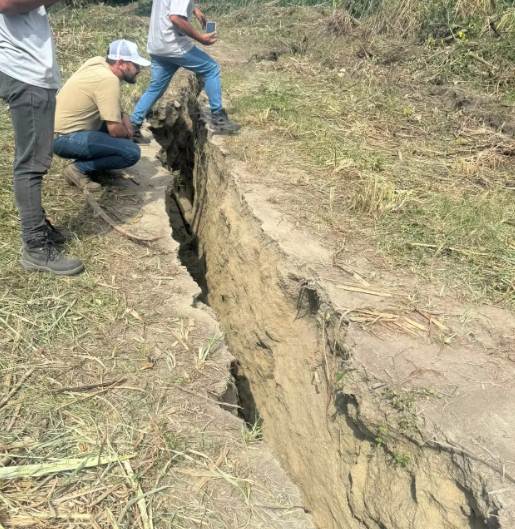 Especialistas evalúan la falla geológica en Yaracuy en cinco zonas críticas de Veroes para medir los daños superficiales del doble sismo