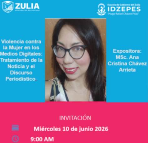 Charla sobre violencia de género en entornos web y el impulso del periodismo con perspectiva de género en el Zulia