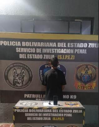 Oficiales del CPK-Cpbez capturaron a un sujeto de 27 años con presunta marihuana en el barrio La Musical de Maracaibo