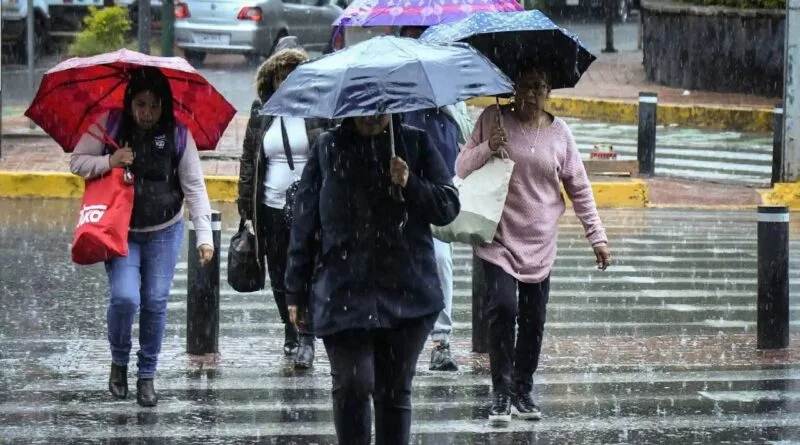 Inameh prevé fuertes lluvias y temperaturas de hasta 37°C hoy