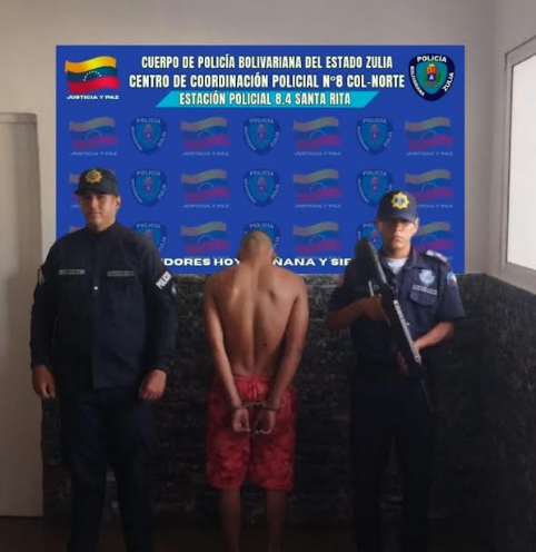 Policía del Zulia captura a delincuente en Santa Rita