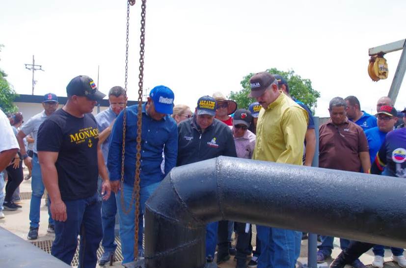 Instalaron bombas en la estación F10 de Lagunillas para mejorar el bombeo de aguas servidas