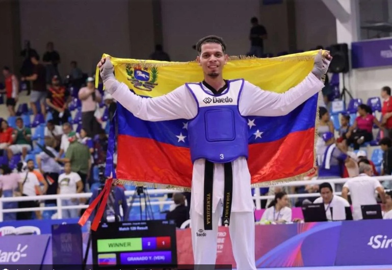 Yohandri Granado gana oro para el taekwondo de Venezuela.