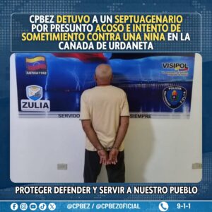 Capturaron a un hombre de 70 años por presunto acoso e intento de sometimiento a una menor