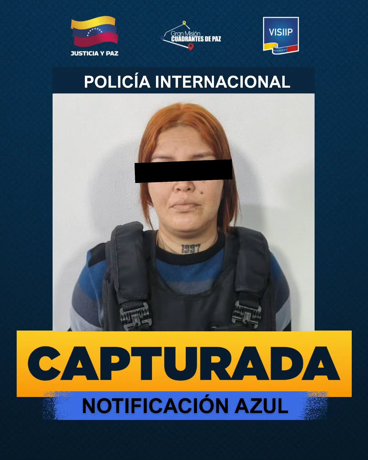 Interpol detiene en el estado Táchira a una mujer solicitada internacionalmente por terrorismo