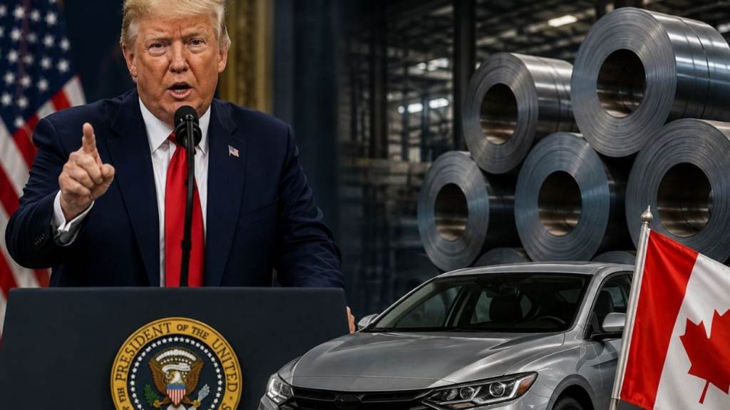 Conoce el anuncio de Donald Trump sobre aranceles del 50% a autos y acero de Canadá
