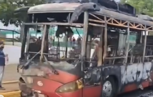 Investigan origen del incendio en bus que transportaba niños de la COL hacia Maracaibo