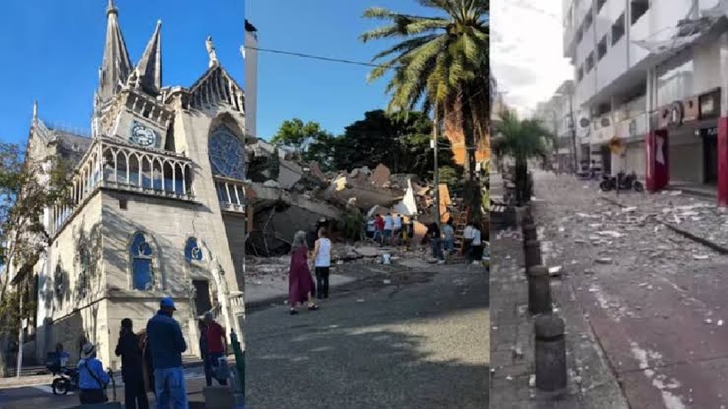 Trágico balance de 70 muertos y graves daños deja un terremoto de magnitud 7,4 en el oeste de Colombia