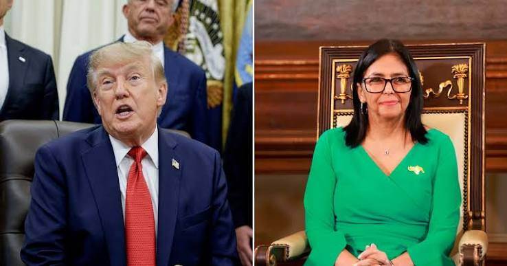 Conoce los detalles de la reunión informal entre Donald Trump y la presidenta encargada de Venezuela, Delcy Rodríguez