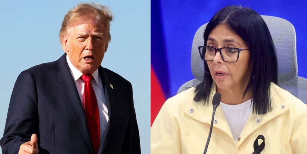 Donald Trump prevé reunirse con la presidenta interina Delcy Rodríguez en la ONU