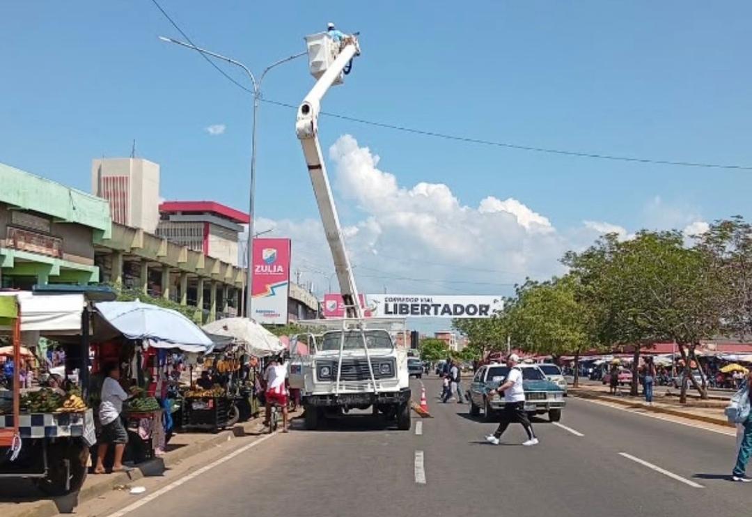 alumbrado público avenida Libertador Maracaibo