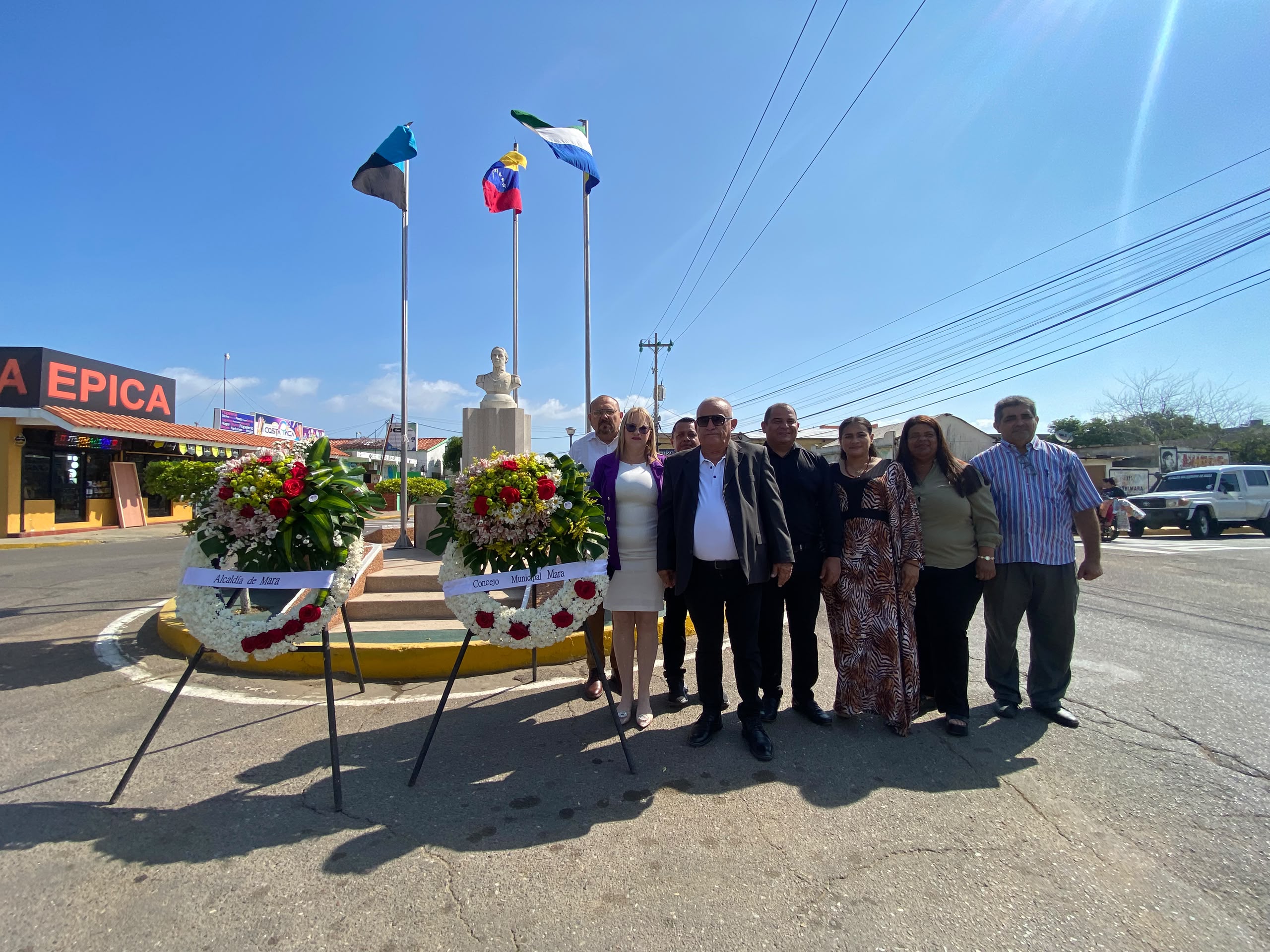El municipio Mara conmemoró el 238º aniversario del natalicio del G/J Rafael Urdaneta con una ofrenda floral y honores a su lealtad y legado patriótico