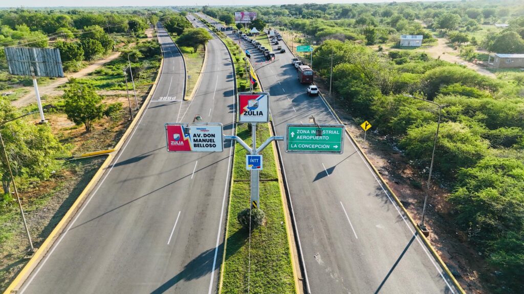 El Plan Estadal de Asfaltado roza las 500.000 toneladas en el Zulia tras rehabilitar el corredor Don Manuel Belloso.